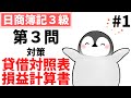 【日商簿記3級】 第3問対策問題集 貸借対照表、損益計算書、決算整理前残高試算表 part1