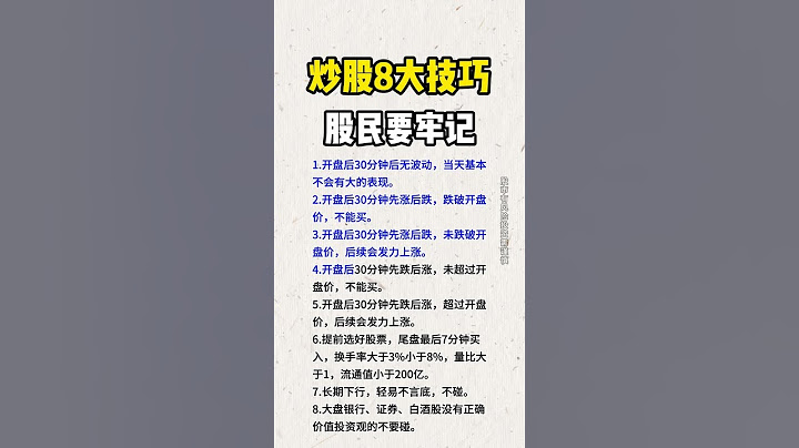 股票｜美股｜投资｜💥散户必学：炒股8大技巧：投资者必需牢记，错一个都不行！！#shorts #Amy说美股 #美股#短线交易#牛股#k线 #成交量 #道指 #投资入门 #理财方法 #股票