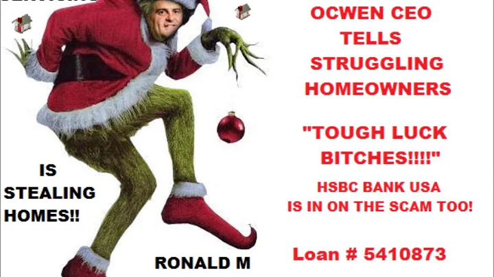 How Ocwen, The Grinch, Stole Christmas