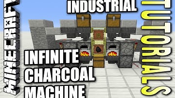 Minecraft PS4 - INDUSTRIAL CHARCOAL MACHINE - How To - Tutorial ( PS3 / XBOX ) WII