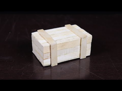 How to make a Puzzle Box from Popsicle Stick
