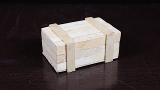 Welcome to CrLazy Channel !! In this video i will show you how to make a puzzle box from popsicle stick. If you like this video don