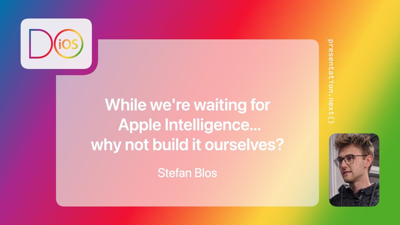 While we're waiting for Apple Intelligence...why not build it ourselves?