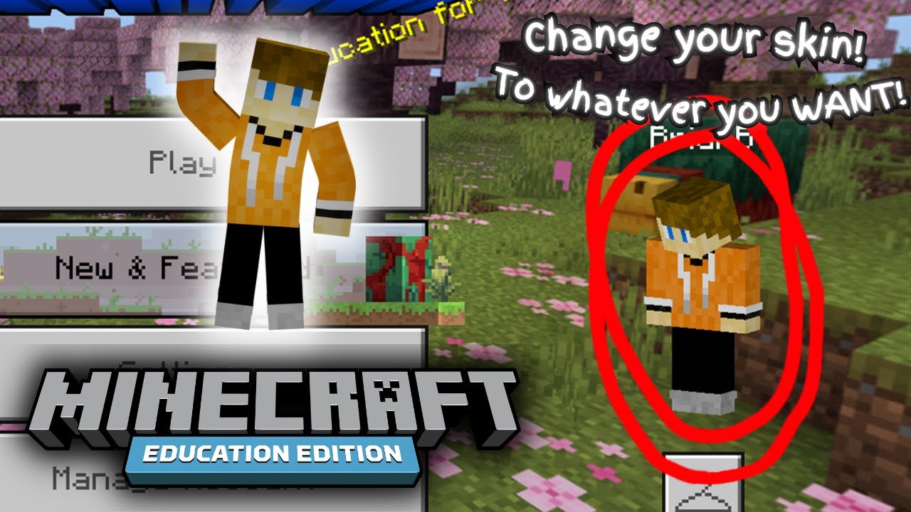 How to change skins in Minecraft: Education Edition