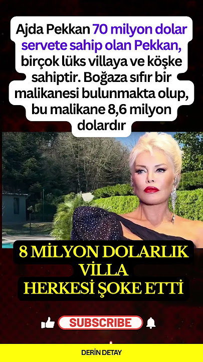 Ajda Pekkan’ın Serveti 70 Milyon Doları Aştı: Boğaz’a Sıfır Malikane Gündem Oldu!