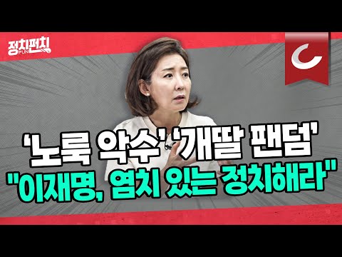 [정치펀치 어퍼컷🥊] 나경원 전 국민의힘 의원 “尹 ‘폰트롤타워’라고? 박원순 책임 더 크다” | “이재명, 더 이상 언급하고 싶지도 않다”