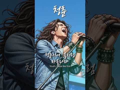 청춘 끝없이 달려가는 청춘의 불꽃 유일무이 락발라드 Created With AI Rockballad 락발라드 Shorts
