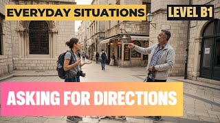 Asking for Directions📍 English B1 Listening Practice | Everyday Situations & Spoken English