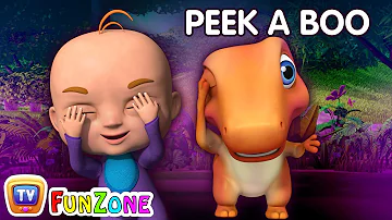 Peek a Boo Song | Baby Songs & Dinosaur Rhymes for Kids | ChuChu TV 3D Nursery Rhymes & Songs