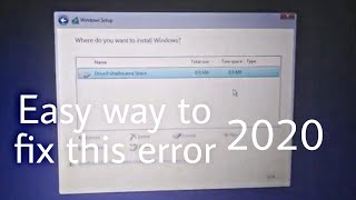 How to fix unallocated space 0mb error while reinstalling Windows screenshot 5