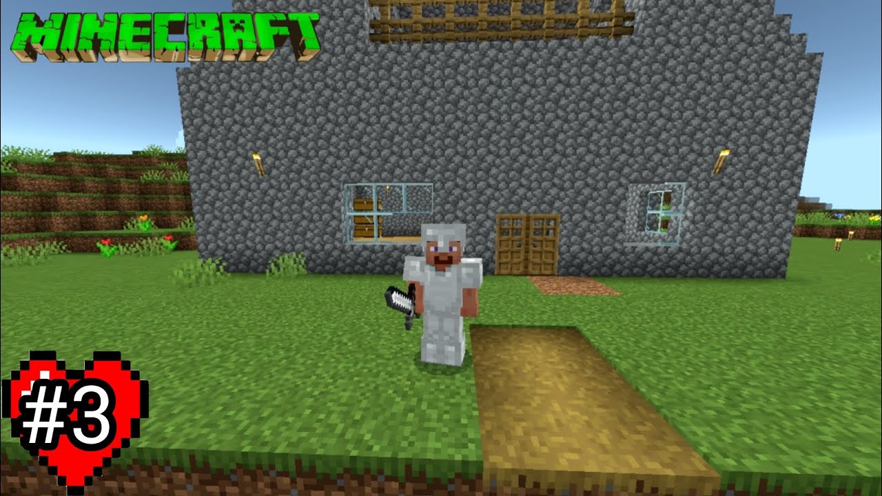 I Made Iron Armor in my Survival World 😨 Minecraft gameplay #3 - YouTube