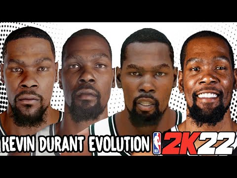 Kevin Durant Ratings and Face Evolution (College Hoops 2K7 - NBA 2K22)