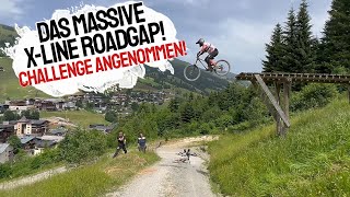 5 METER DROP! | Meine GRÖSSTE HERAUSFORDERUNG auf dem Mountainbike bisher | Saalbach X-Line ROADGAP!