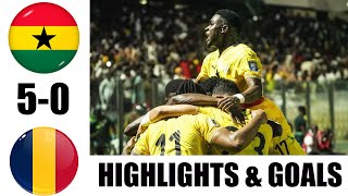Ghana vs Chad (5-0) – All Goals & Highlights | WCQ 2026 – Inaki, Semenyo, Nuamah Score!