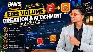 AWS EBS Volume Creation & Attachment | Step-by-Step AWS EC2 Tutorial 🔥