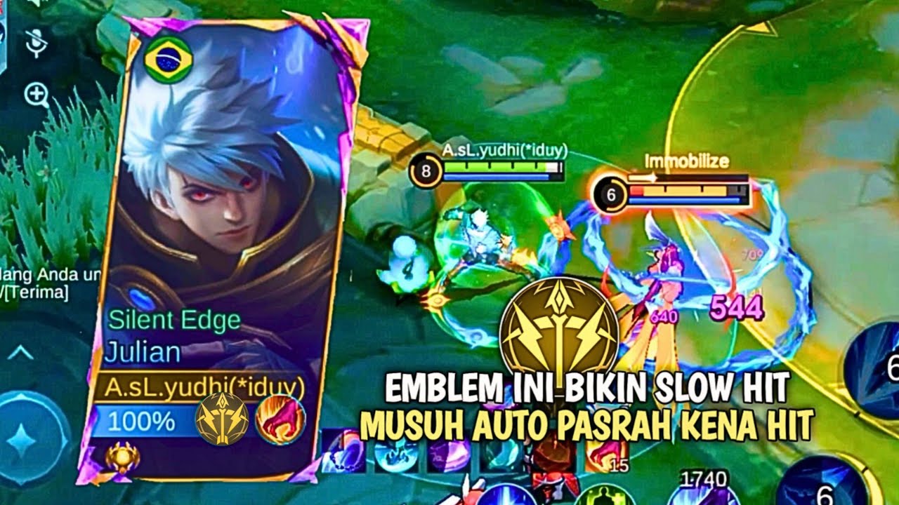 JULIAN BEST JUNGLER! INI DIA JULIAN EMBLEM DAN BUILD BIKIN SLOW HIT🔥| MLBB