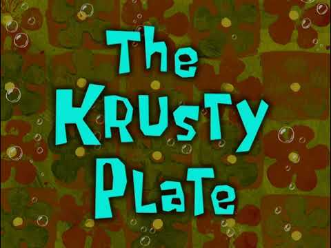 The Krusty Plate Title Card