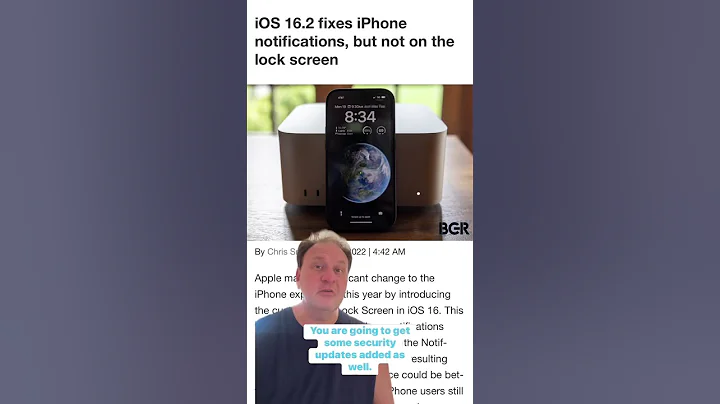 iOS 16.2 to bring only minor fixes #shorts - DayDayNews