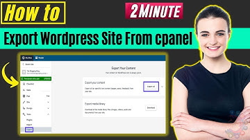 How to export wordpress site from cpanel 2026