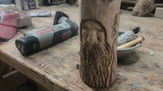 Carving a woodspirit & stuff ✌