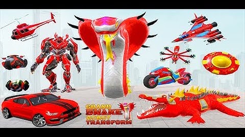 Snake Robot Car Transforming Game Robot war Game - Android GamePlay | Walk through a Game