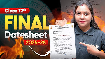 CBSE 12th Datesheet 2026 OUT! 🚨 | Final Time Table Released | Full CBSE Board Exam Schedule