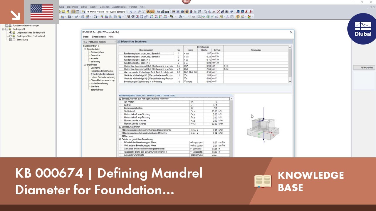 KB 000674 Defining Mandrel Diameter for Foundation Reinforcement