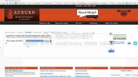 AUM Library - Journal Searching for Nursing Research