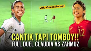 'Dua Pemain Timnas Putri Adu Gengsi' Duel Claudia Scheunemann vs Zahra Muzdalifah , Siapa Terhebat?