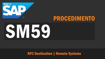 SM59 - RFC - Chamada de função remota | SM59 - RFC - Remote Function Call