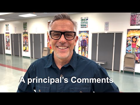 Comments from Golden Elementary School principal