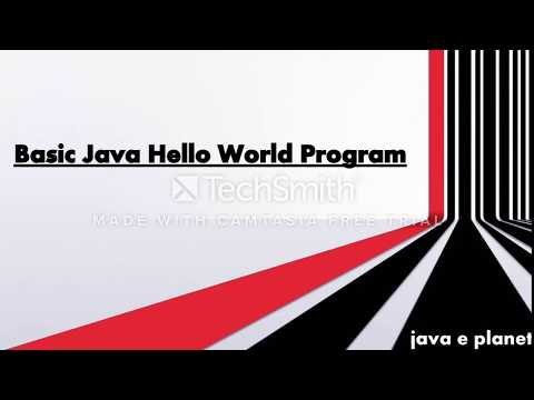 Basic Java Hello World Program(write a java program to print hello world).