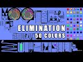 Amazing Elimination Color Marble Race 5 in Algodoo \ Marble Race King