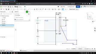 Onshape tutorial video Part 1(Body modeling)