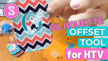 💕Silhouette Offset Tool: Key to HTV and Vinyl on Patterned Surfaces