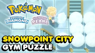 Snowpoint City Gym Puzzle Solution In Pokemon Brilliant Diamond & Shining Pearl