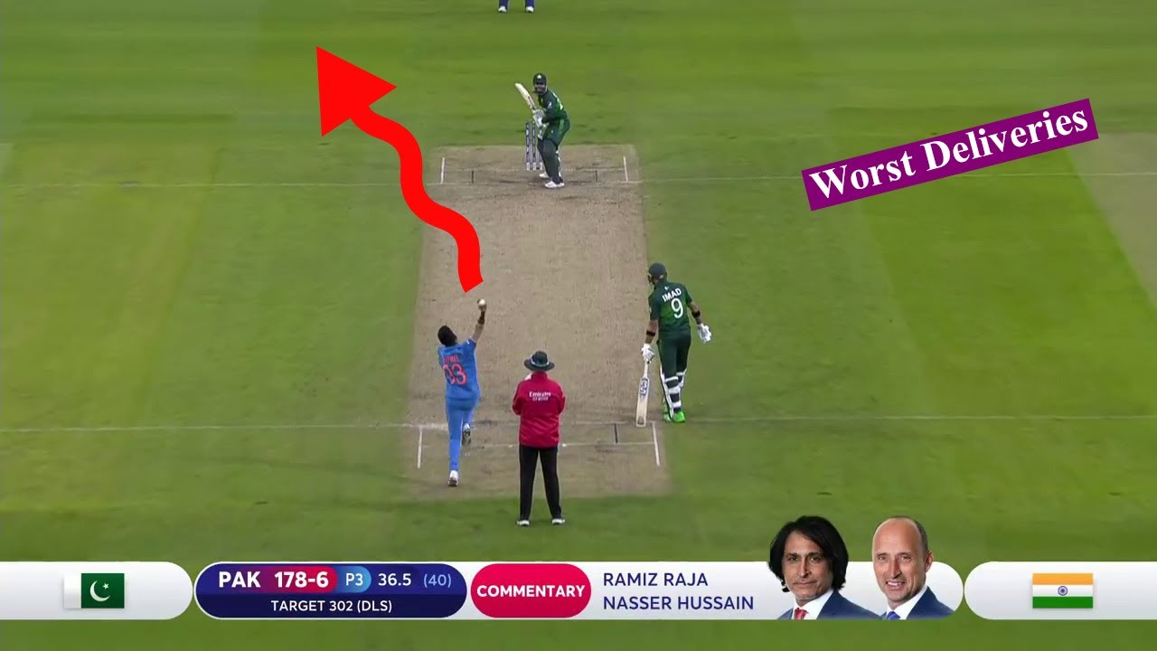 10 Worst Deliveries In Cricket History Ever 😵 - YouTube