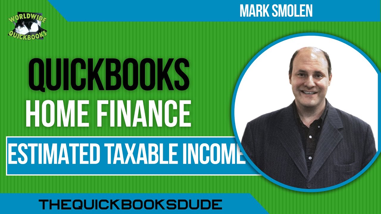 QuickBooks Home Finance Расчет налогооблагаемого дохода 1040ES