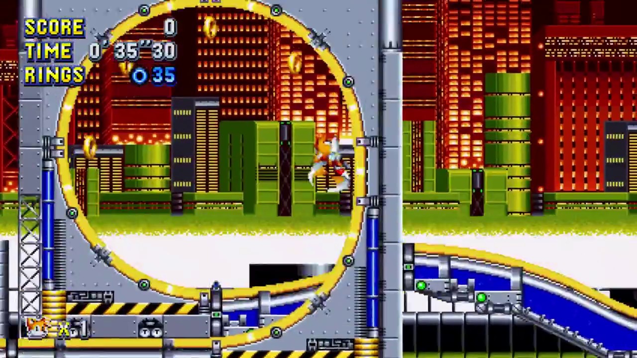 Sonic Mania Chemical Plant Zone Act 1 (Tails) [1080 HD] YouTube