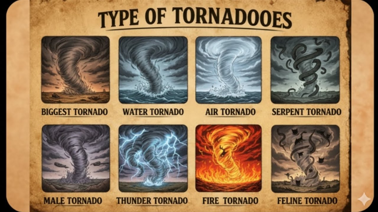 🌪️The Most Dangerous Tornado Types Ever Formed on Earth! 