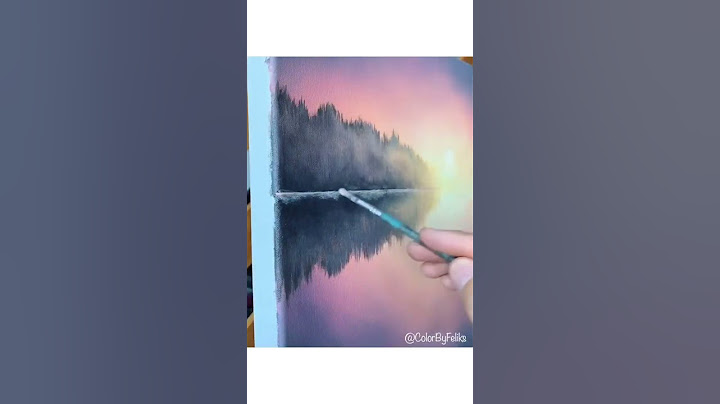 How to paint water reflections using acrylics #shorts #acrylicpainting  #waterreflection