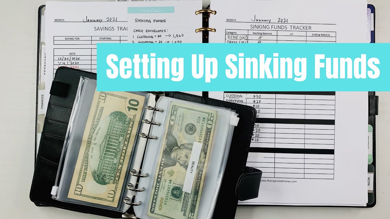 Setting Up Sinking Funds YouTube