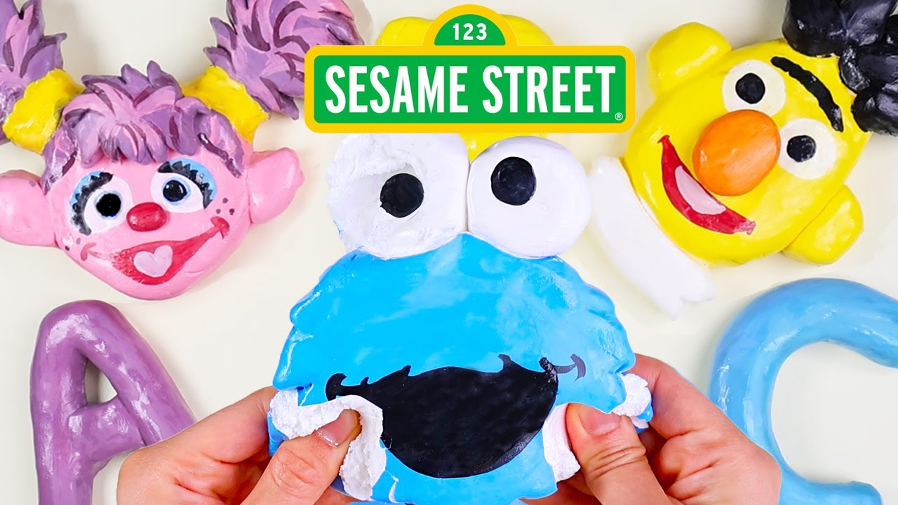 Sesame Street clay cracking ASMR 2 