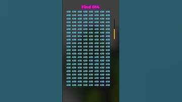 Can you find 014? #puzzle #brainteaser #numberchallenge