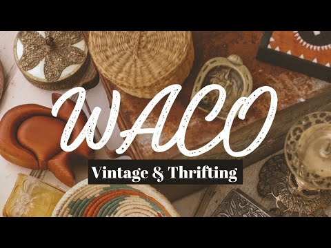 VINTAGE & THRIFTING IN WACO TX - We scored vintage Dior, and a wicker shelf!