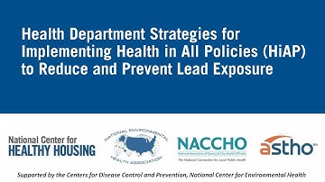 Webinar: Health Department Strategies for Implementing Health in All Policies (HiAP)