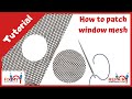 How to patch window mesh - Bounce House Tutorial
