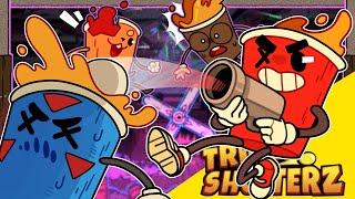 BEER PONG WITH GUNS!! | Trick Shotterz (w/ H2O Delirious, Kyle, Squirrel)