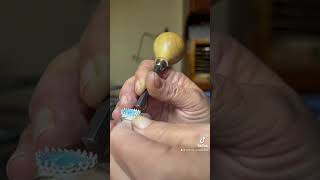 Opal Ring. #opal #opalrings #silversmithing #diycrafts #diyring #soldering #silver #fyp