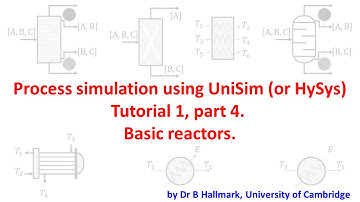 UniSim / Hysys tutorial 1, part 4: basic reactors [by Dr Bart Hallmark, University of Cambridge]